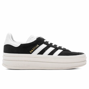 Women's Gazelle Bold - Core Black/Cloud White/Core White Classic Adidas sneakers with timeless style