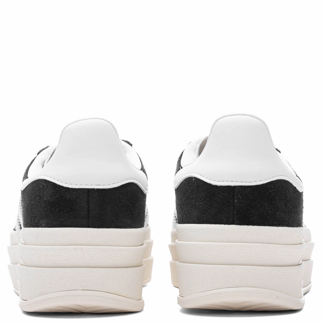 Women's Gazelle Bold - Core Black/Cloud White/Core White Adidas Classic Street Sneakers