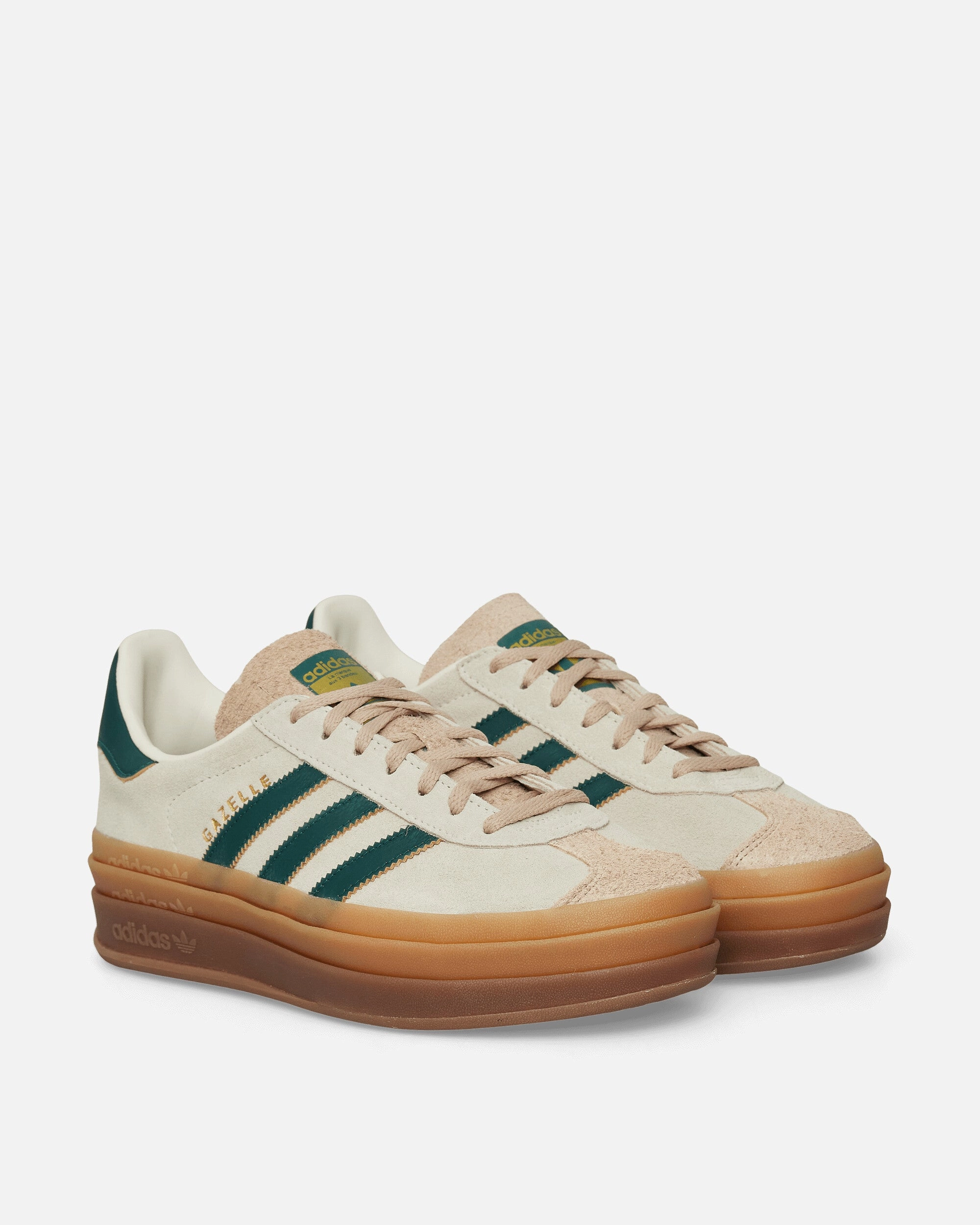 Women's Gazelle Bold Sneakers Cream White / Collegiate Green Comfort Sneakers