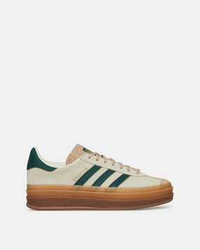 Women's Gazelle Bold Sneakers Cream White / Collegiate Green Adidas sneakers for everyday comfort