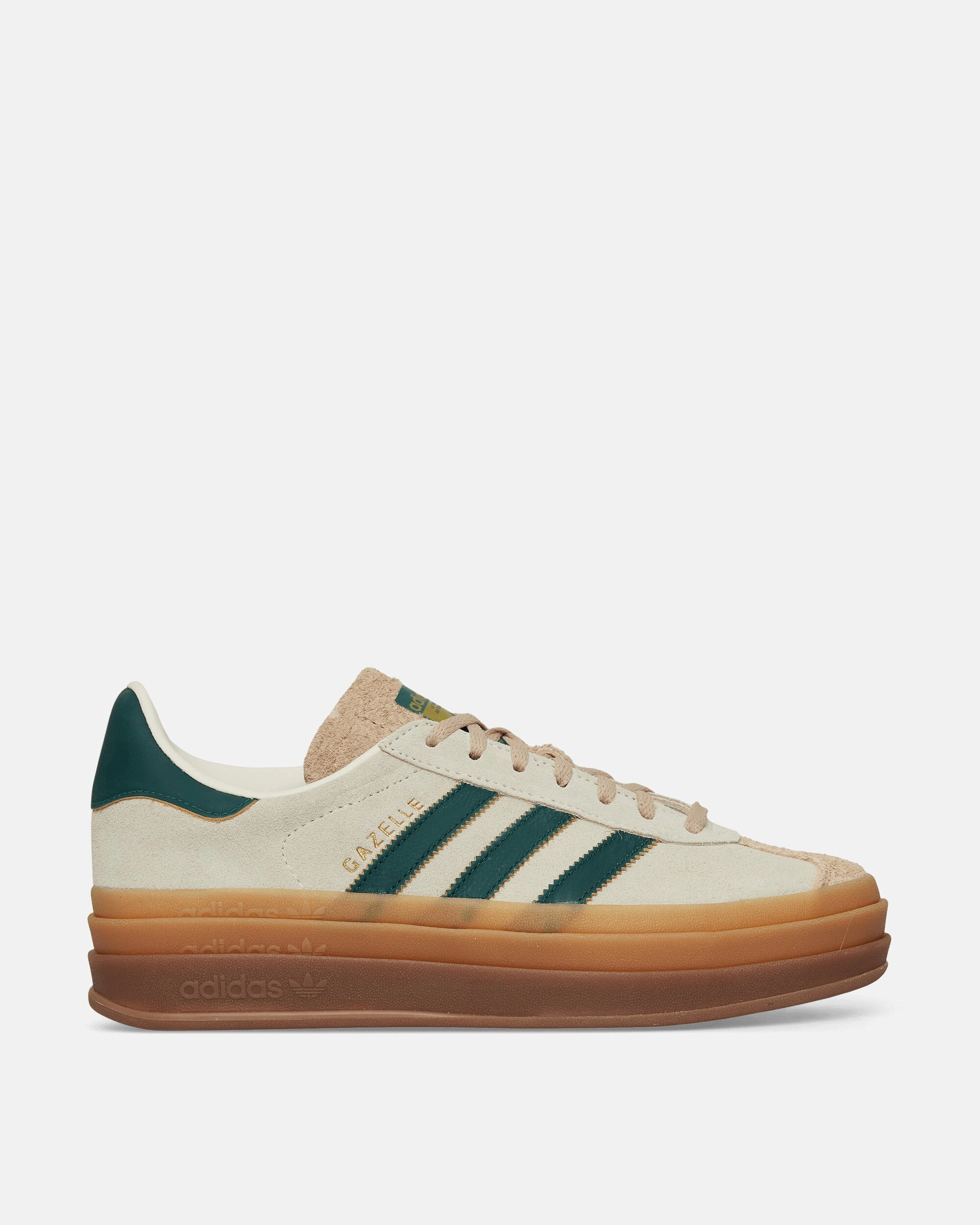 Women's Gazelle Bold Sneakers Cream White / Collegiate Green Comfort Sneakers