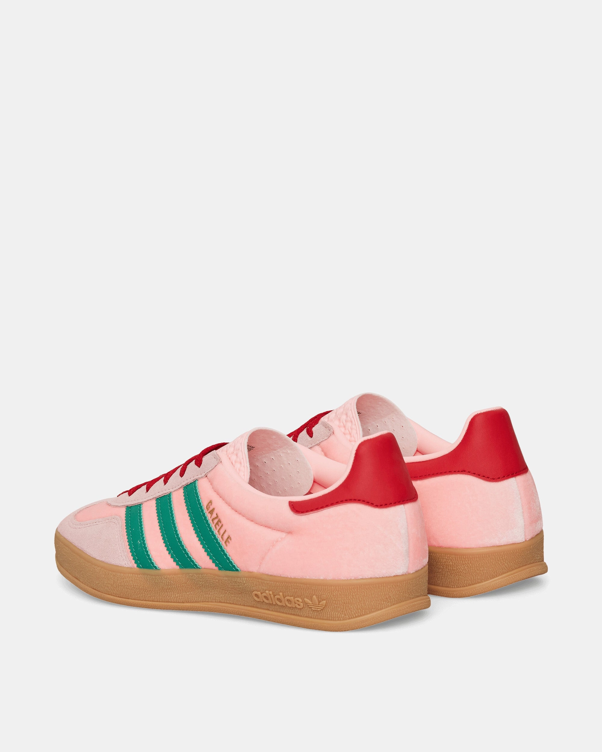 Women's Gazelle Indoor Sneakers Glow Pink / Court Green Comfort Sneakers