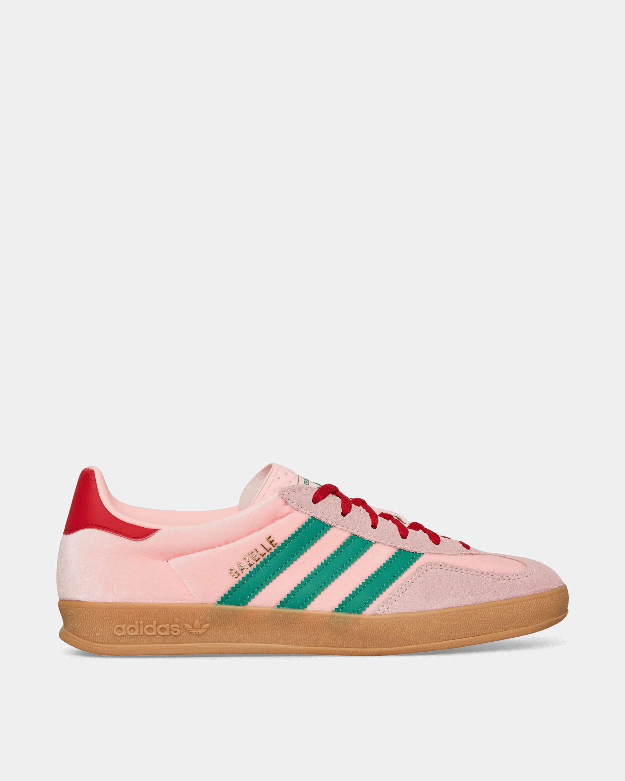Women's Gazelle Indoor Sneakers Glow Pink / Court Green Comfort Sneakers