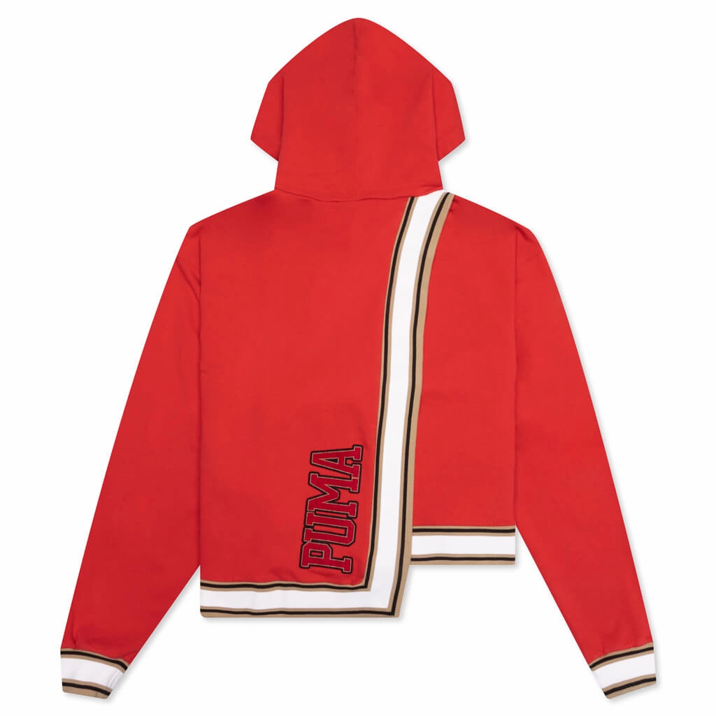 Women's Hope Hoodie - Urban Red Puma Suede Street Sneakers