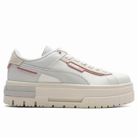 Women's Mayze Crashed PRM - Warm White Puma sneakers for casual streetwear