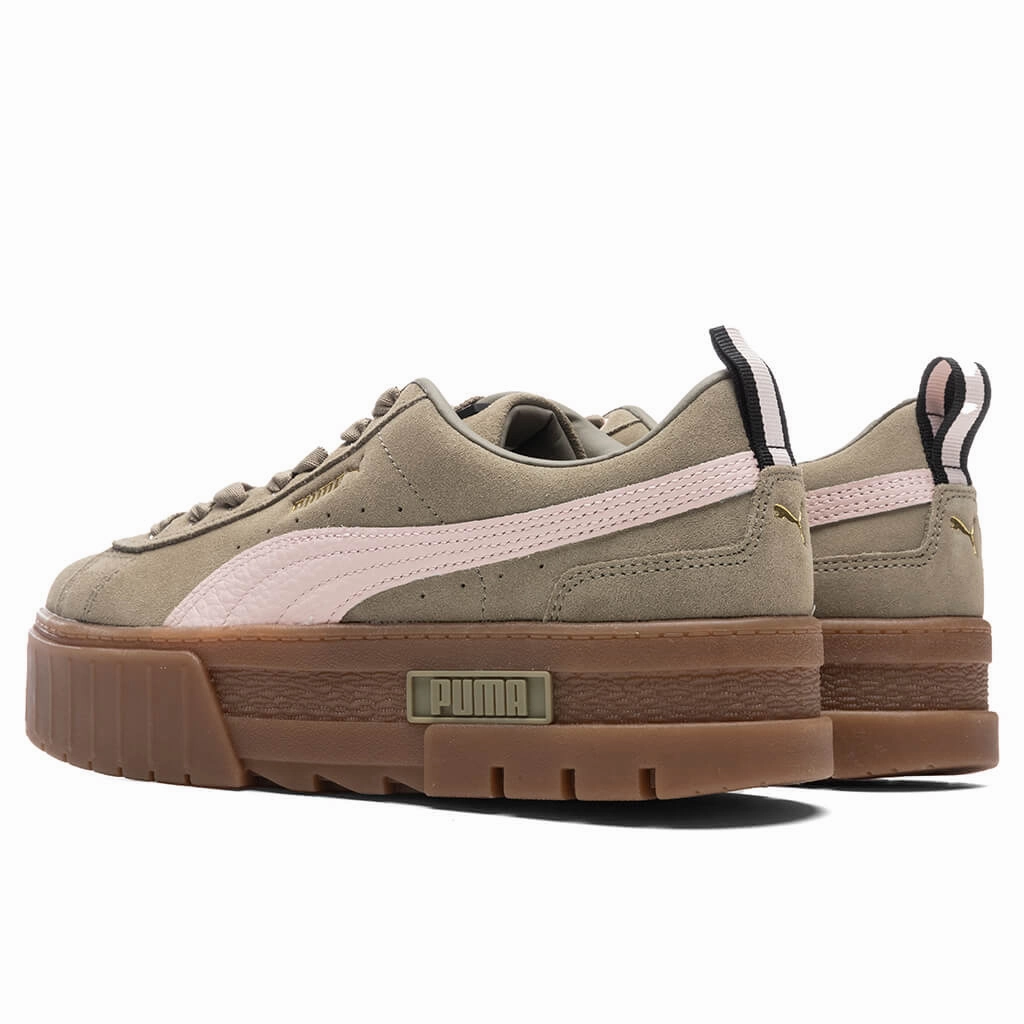 Women's Mayze Gum - Covert Green Puma Suede Street Sneakers