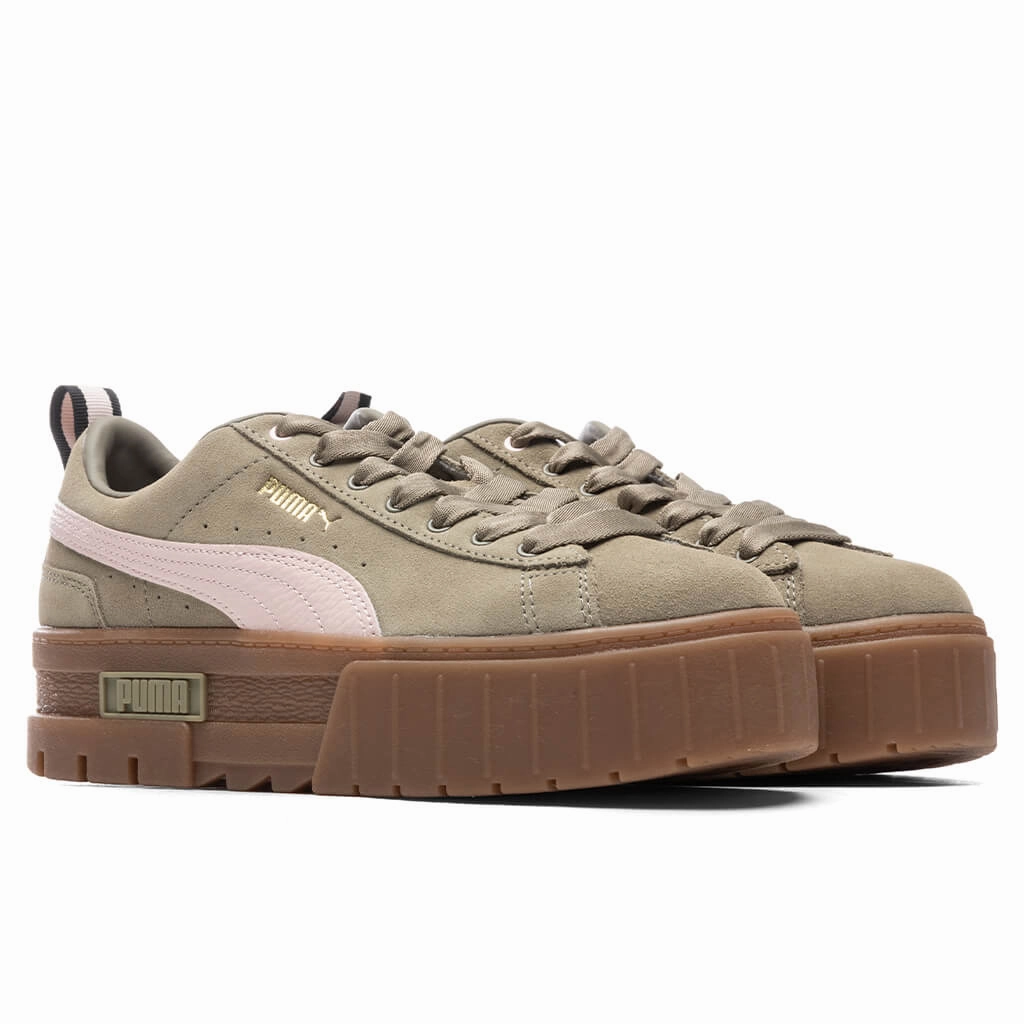 Women's Mayze Gum - Covert Green Puma Suede Street Sneakers
