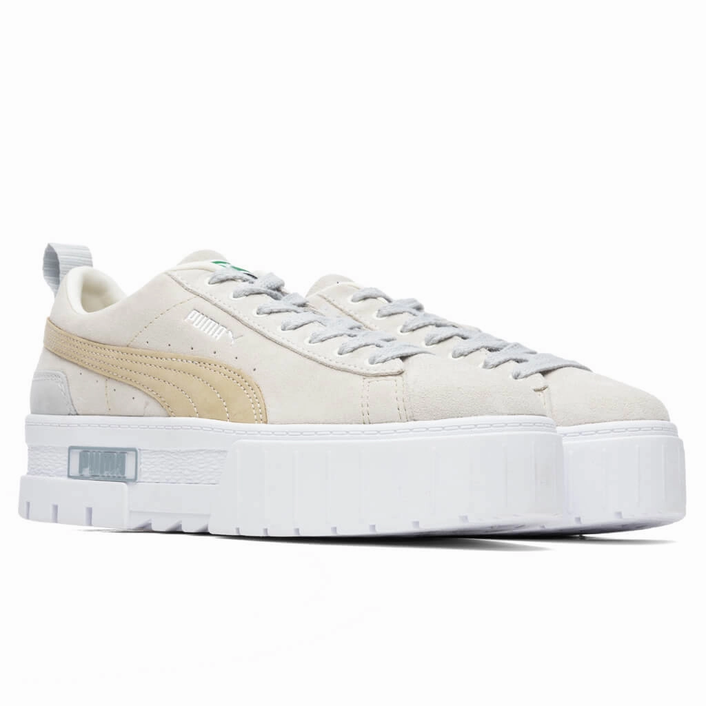 Women's Mayze Luxe - Marshmallow Puma Stripe Logo Trainers