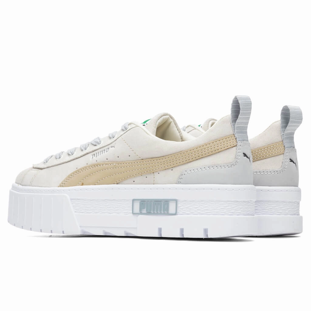 Women's Mayze Luxe - Marshmallow Puma Stripe Logo Trainers