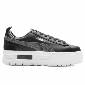 Women's Mayze Luxury - Black Puma sneakers for casual streetwear