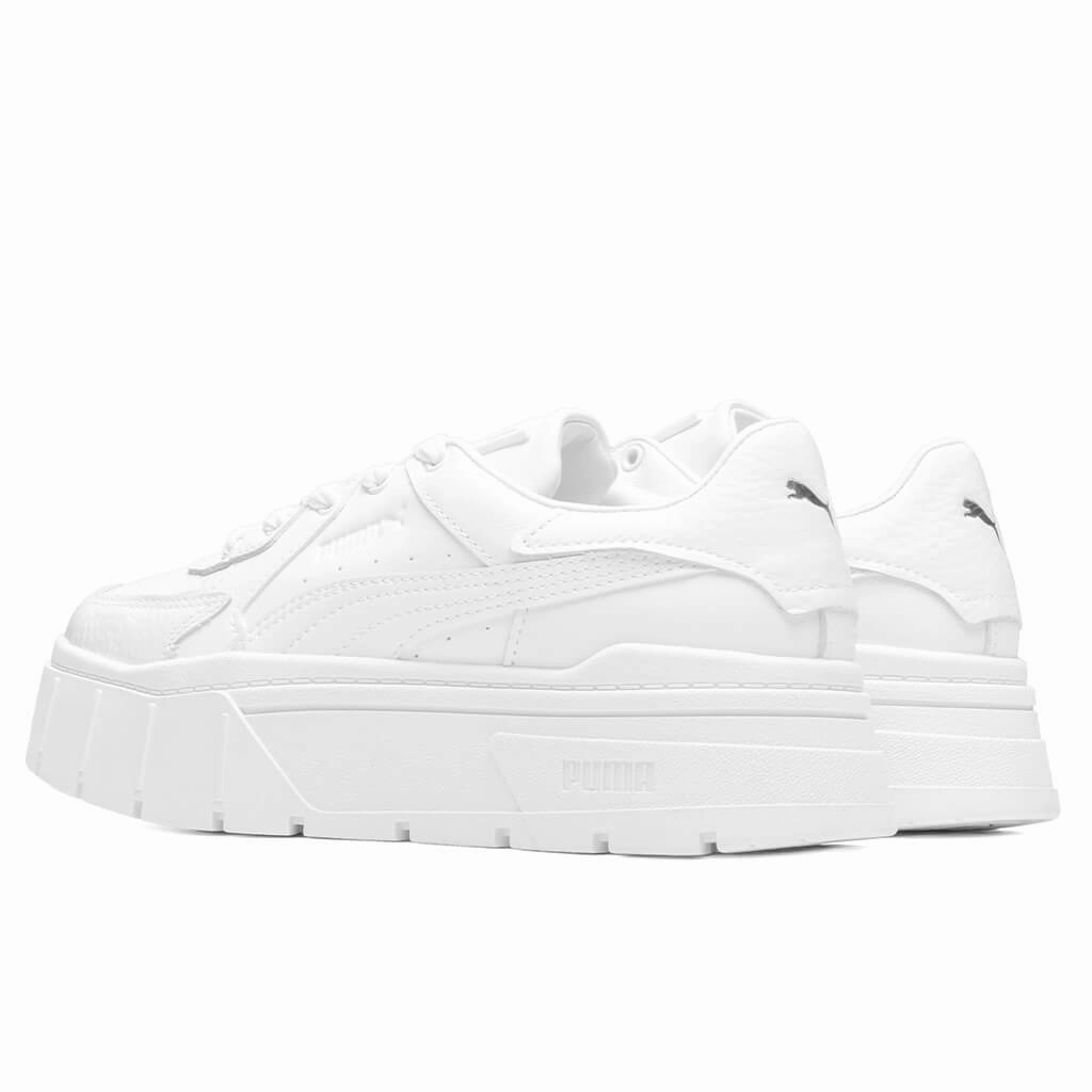 Women's Mayze Stack - White Puma Everyday Style Shoes