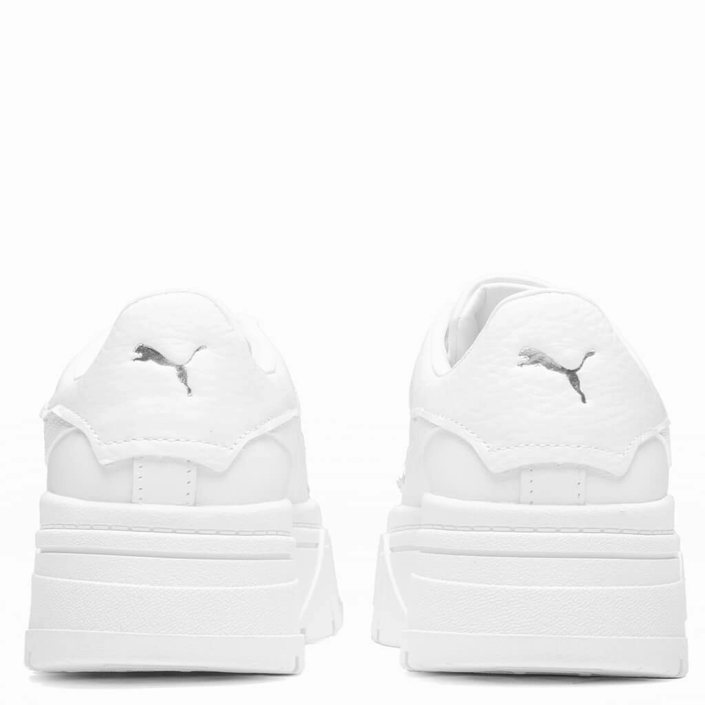 Women's Mayze Stack - White Puma Everyday Style Shoes