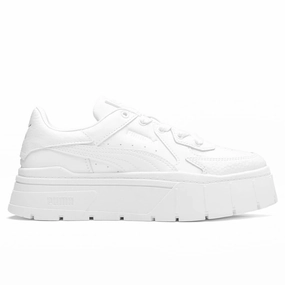 Women's Mayze Stack - White Puma sneakers for casual streetwear