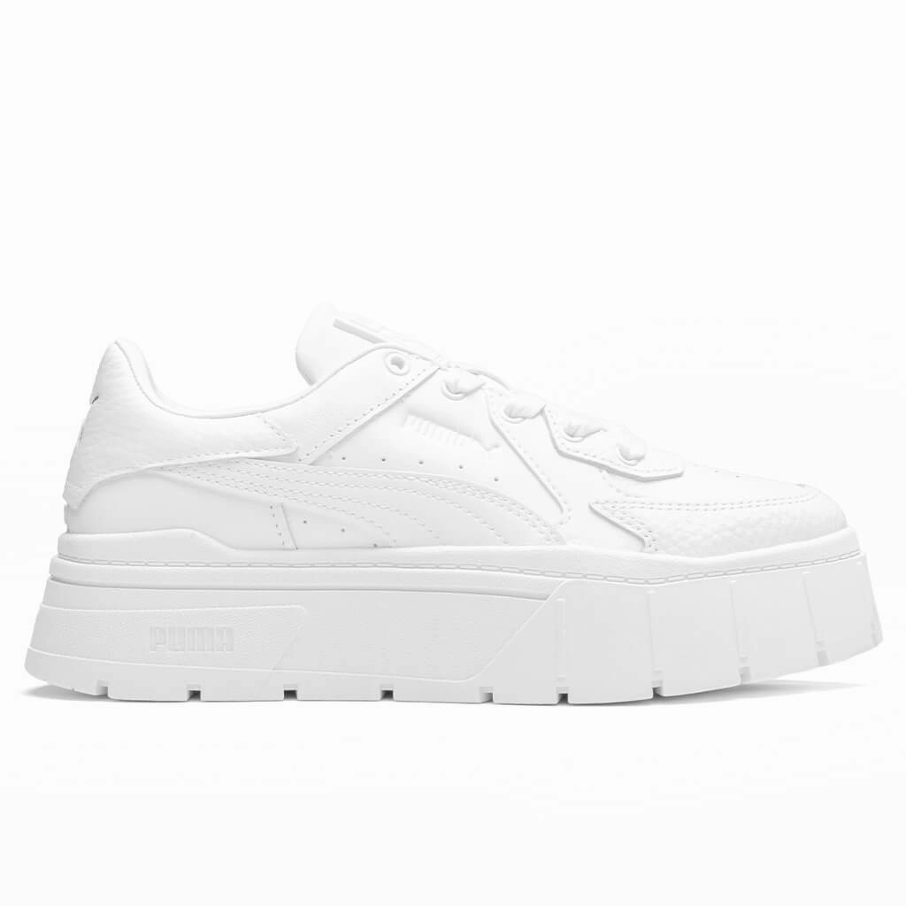 Women's Mayze Stack - White Puma sneakers for casual streetwear