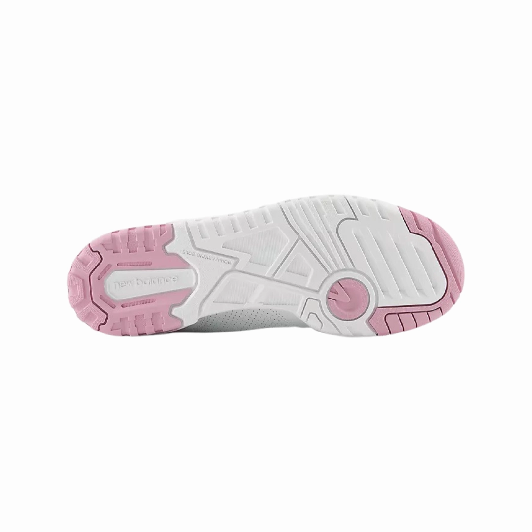 Women's New Balance 550 White Bubblegum Pink Iconic Court Sneakers