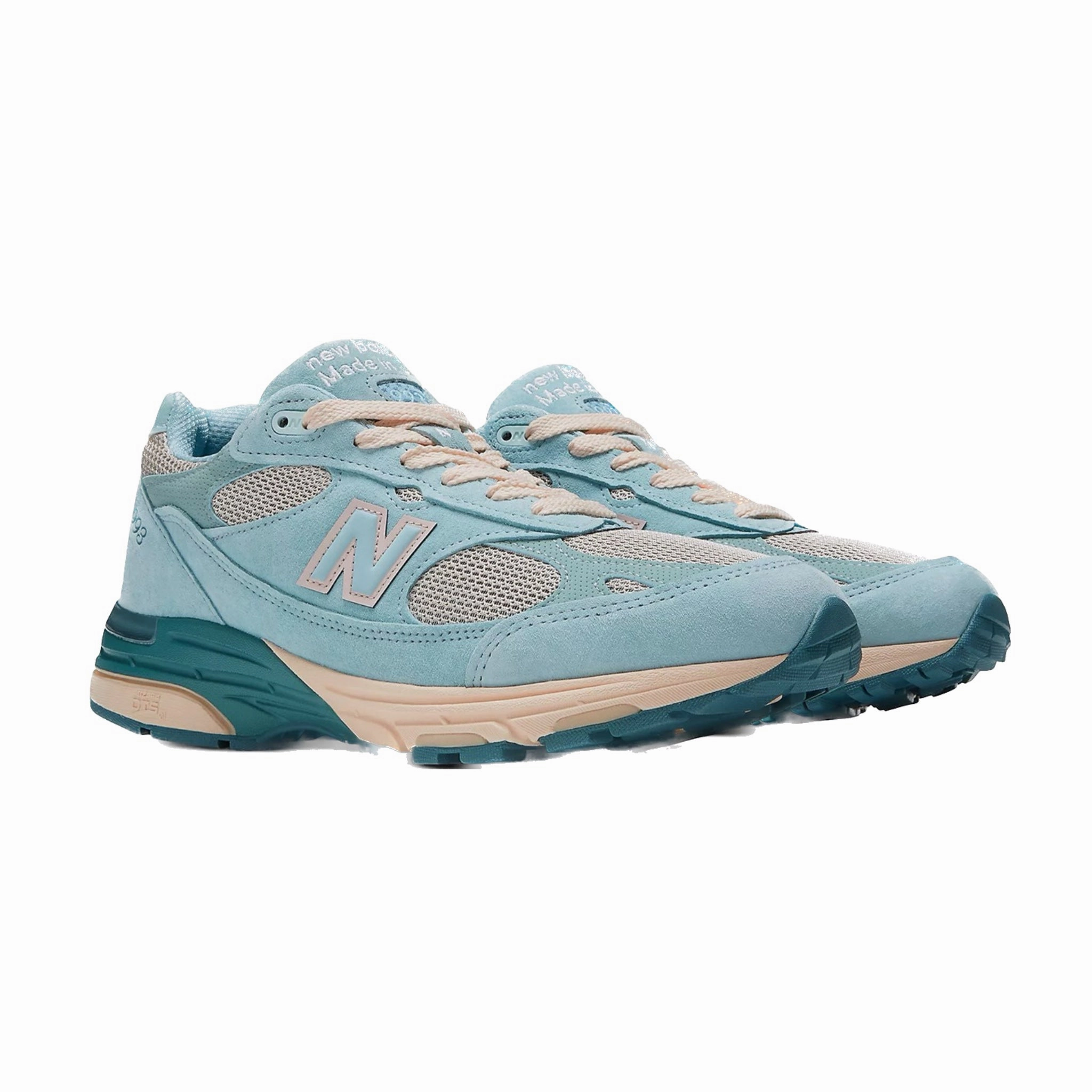 Women's New Balance 993 Joe Freshgoods Performance Art Arctic Blue Vintage Rose Iconic Court Sneakers