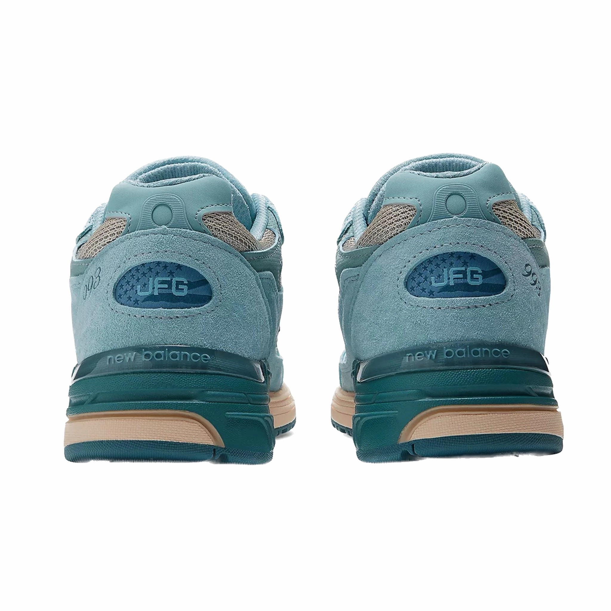 Women's New Balance 993 Joe Freshgoods Performance Art Arctic Blue Vintage Rose Iconic Court Sneakers
