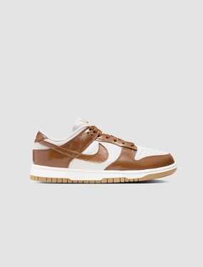 WOMEN'S NIKE DUNK LOW LX "ALE BROWN OSTRICH" Nike lifestyle shoes with signature style