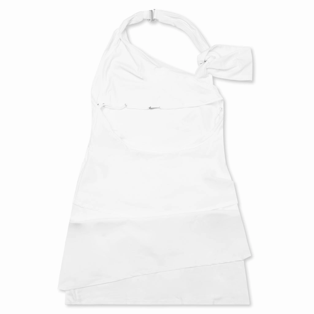 Women's NRG HE Layered Dress - White Nike Bold Logo Sneakers