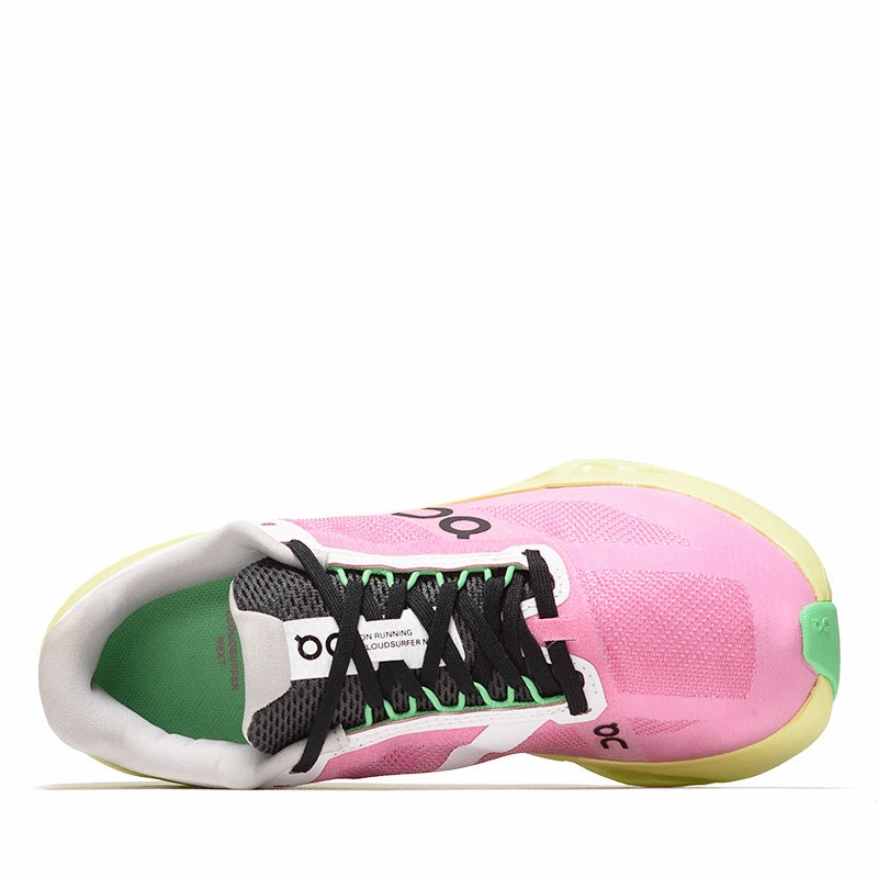 Women's On Cloudsurfer Next - Pink/Limelight On versatile athletic shoe designs