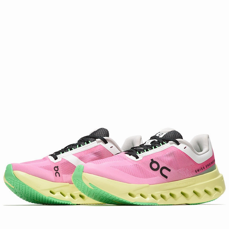 Women's On Cloudsurfer Next - Pink/Limelight On versatile athletic shoe designs