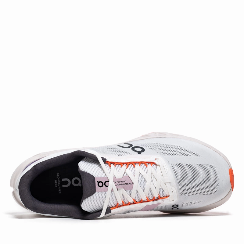 Women's On Cloudsurfer Next - White/Flame On versatile athletic shoe designs