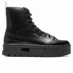 Women's Puma x Dua Lipa Mayze Boot - Puma Black Puma shoes with suede and modern shape