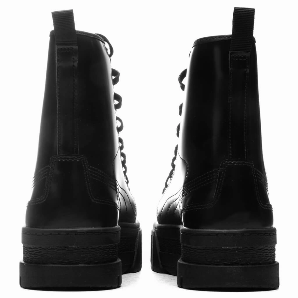 Women's Puma x Dua Lipa Mayze Boot - Puma Black Puma Suede Street Sneakers