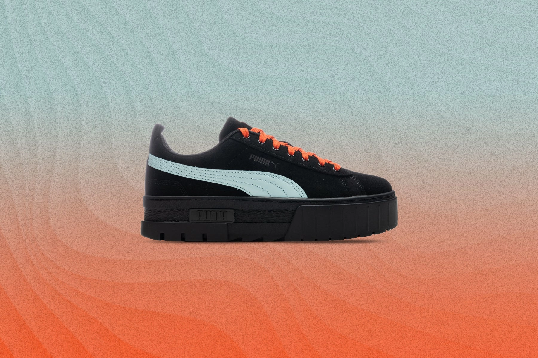 Women's Puma x Dua Lipa Mayze SD - Puma Black/Blue Glow Puma Suede Street Sneakers