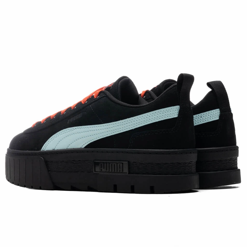 Women's Puma x Dua Lipa Mayze SD - Puma Black/Blue Glow Puma Suede Street Sneakers