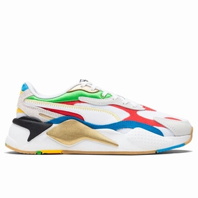 Women's RS-X3 - White Puma trainers with bold stripe logo