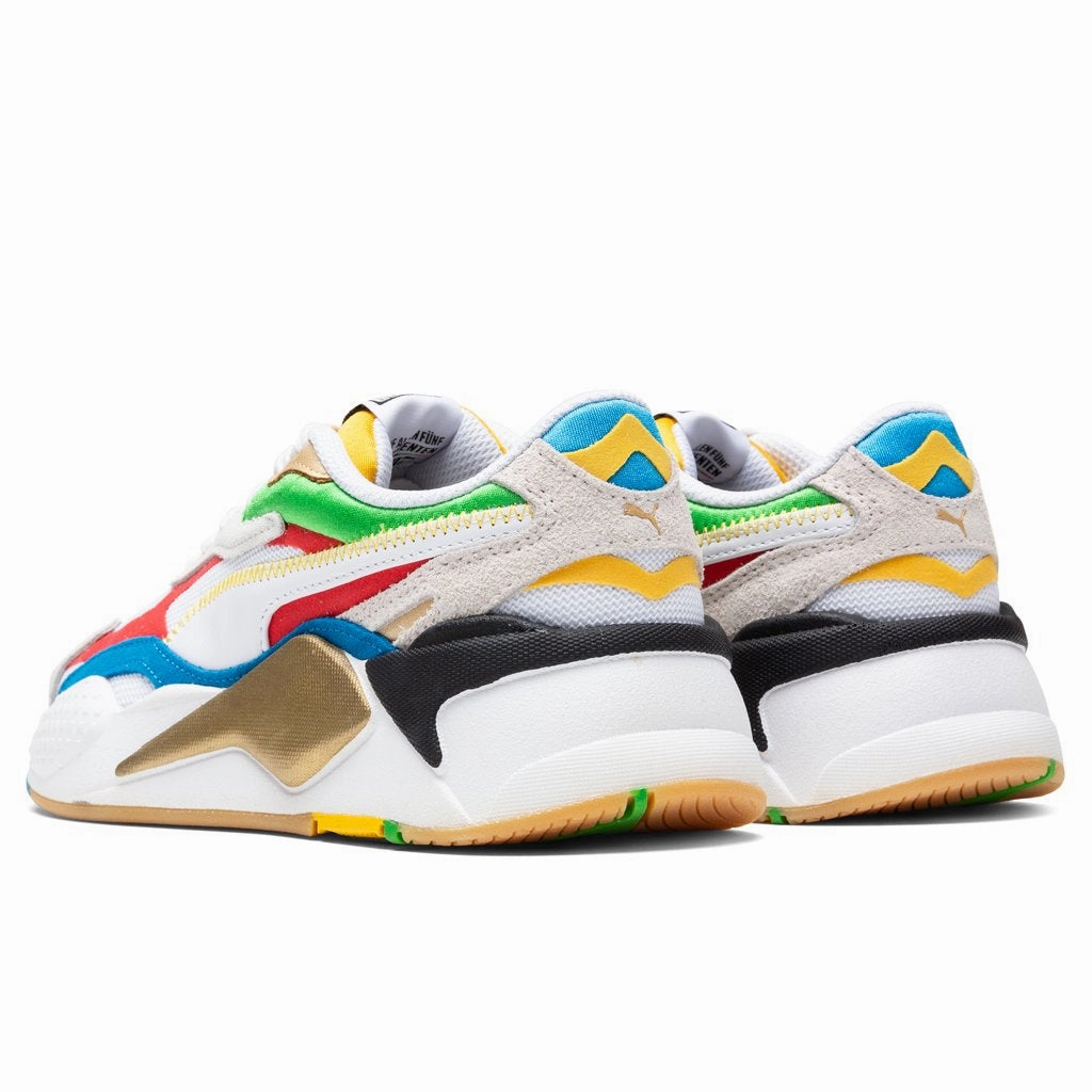 Women's RS-X3 - White Puma Stripe Logo Trainers
