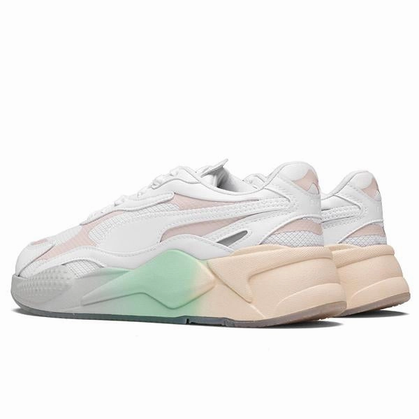 Women's RS-X Gradient - White/Rosewater Puma Stripe Logo Trainers