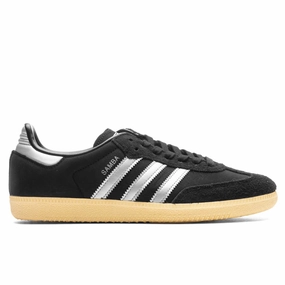 Women's Samba OG - Core Black/Matte Silver/Almost Yellow Classic Adidas sneakers with timeless style