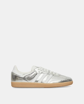 Women's Samba OG Sneakers Silver Metallic / Cloud White Adidas sneakers for everyday comfort