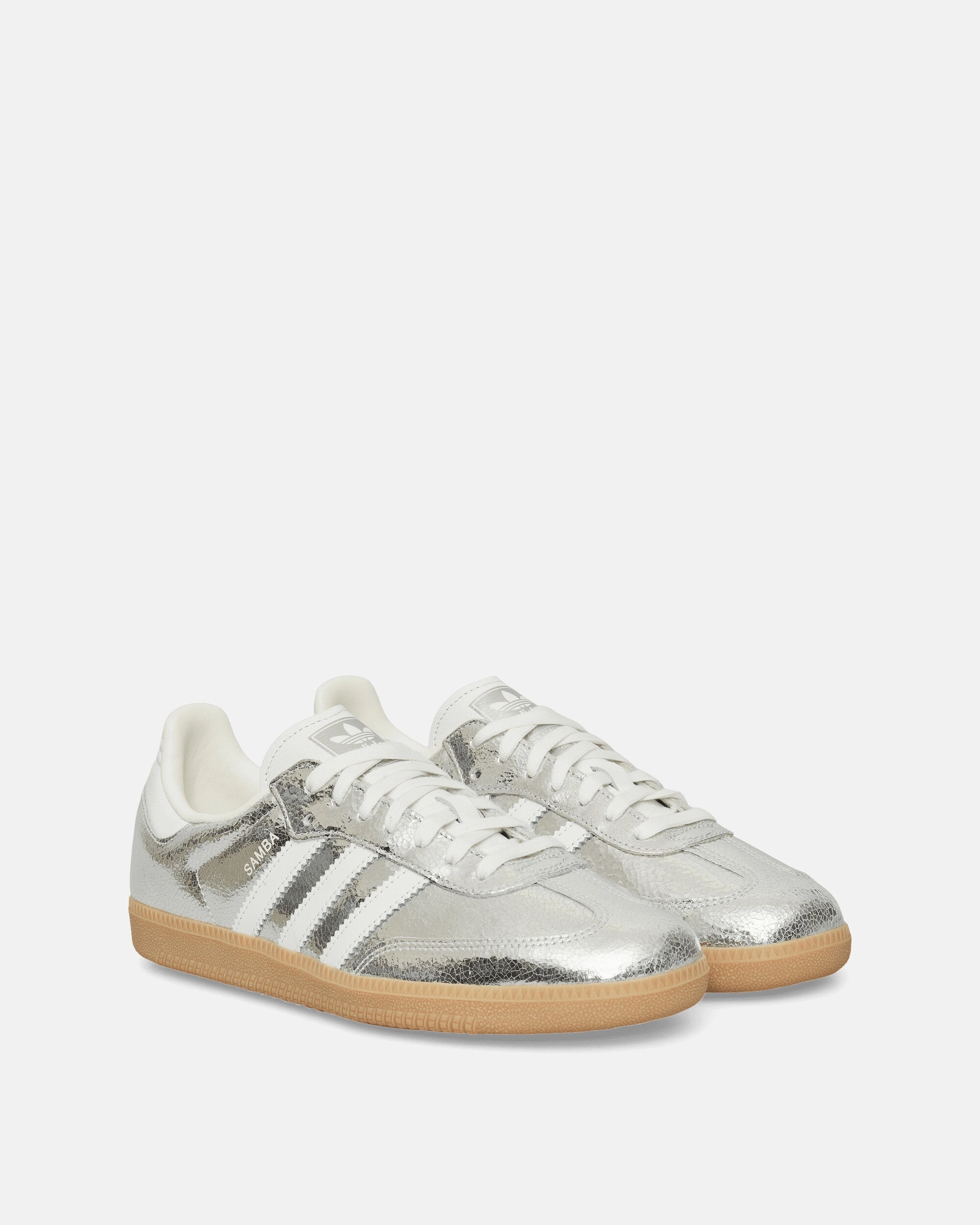 Women's Samba OG Sneakers Silver Metallic / Cloud White Comfort Sneakers