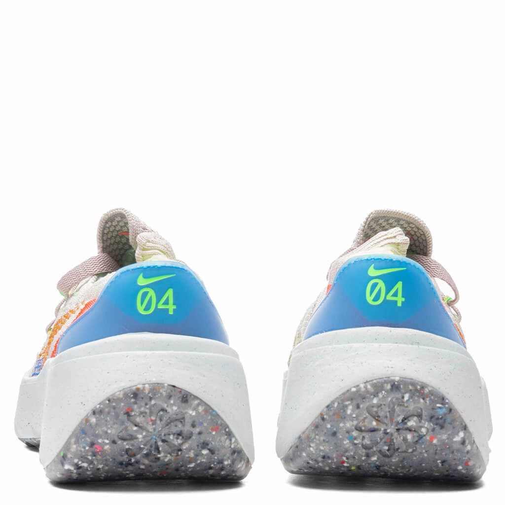 Women's Space Hippie 04 - Cave Stone/Total Orange Nike trainers with responsive foam
