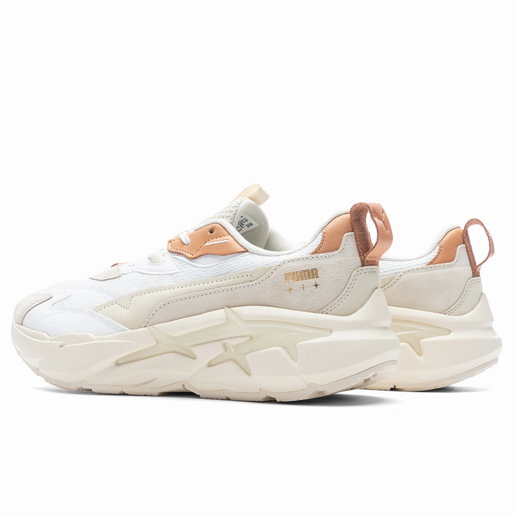 Women's Spina Nitro Premium - White/Alpine Snow Puma Suede Street Sneakers