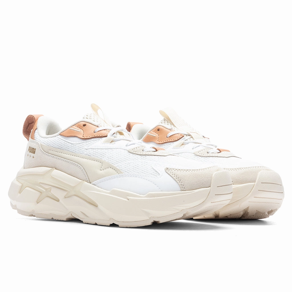 Women's Spina Nitro Premium - White/Alpine Snow Puma Suede Street Sneakers