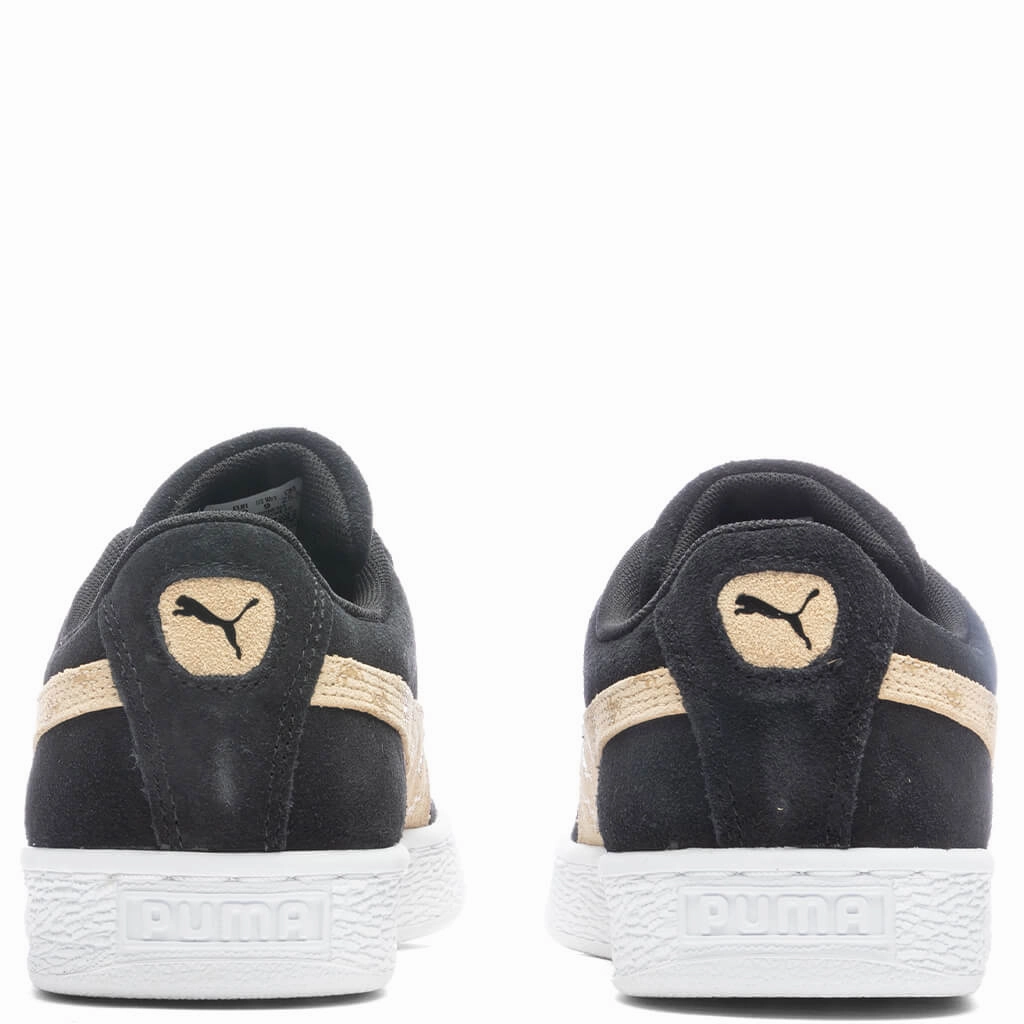 Women's Suede T7 - Black Puma Suede Street Sneakers