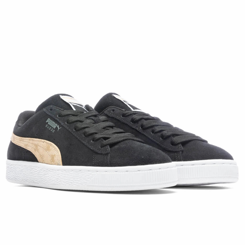 Women's Suede T7 - Black Puma Suede Street Sneakers
