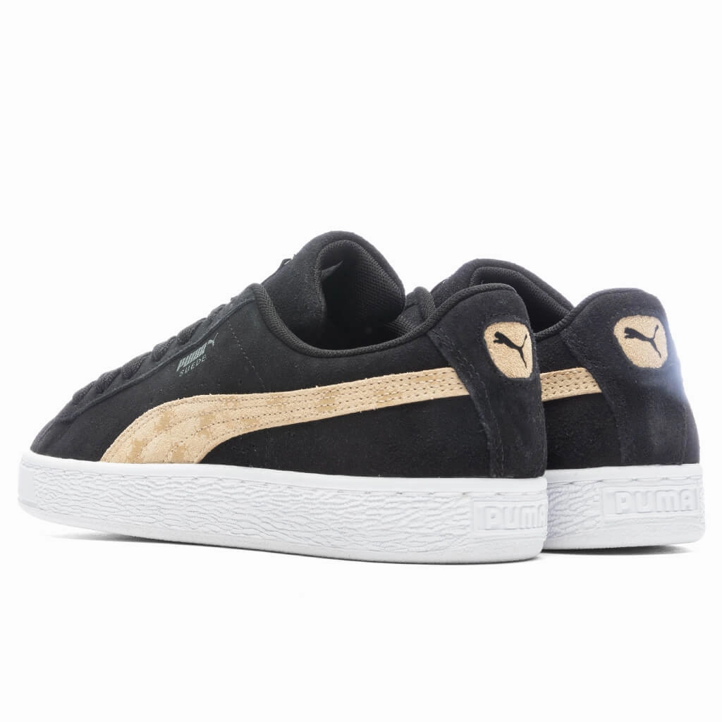 Women's Suede T7 - Black Puma Suede Street Sneakers