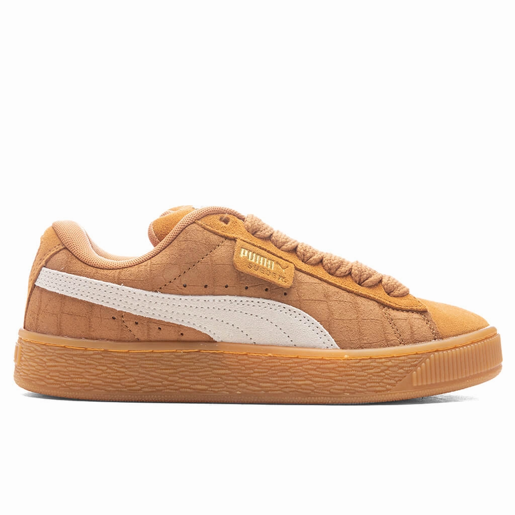 Women's Suede XL Elevated - Khaki Puma shoes with suede and modern shape