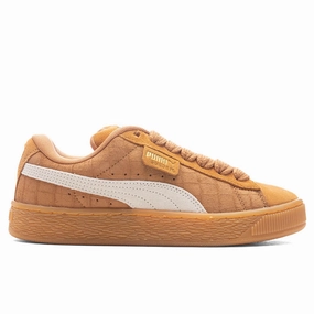 Women's Suede XL Elevated - Khaki Puma shoes with suede and modern shape