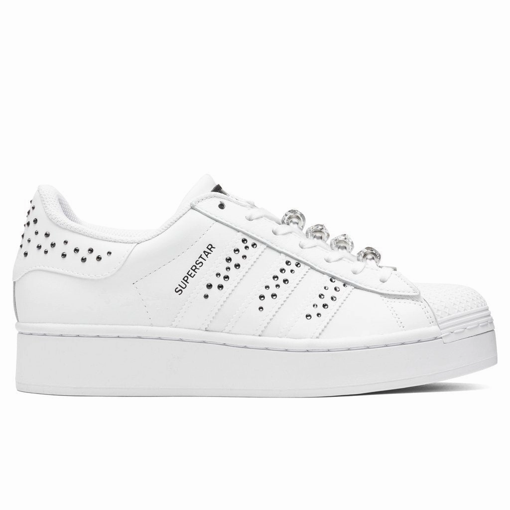 Women's Superstar Bold "Swarovski" - White/Black Classic Adidas sneakers with timeless style