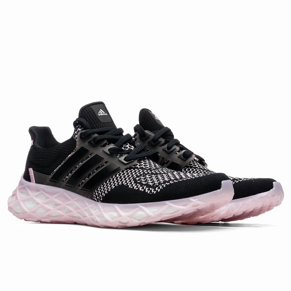 Women's Ultraboost Web DNA - Core Black/Clear Pink Adidas Classic Street Sneakers
