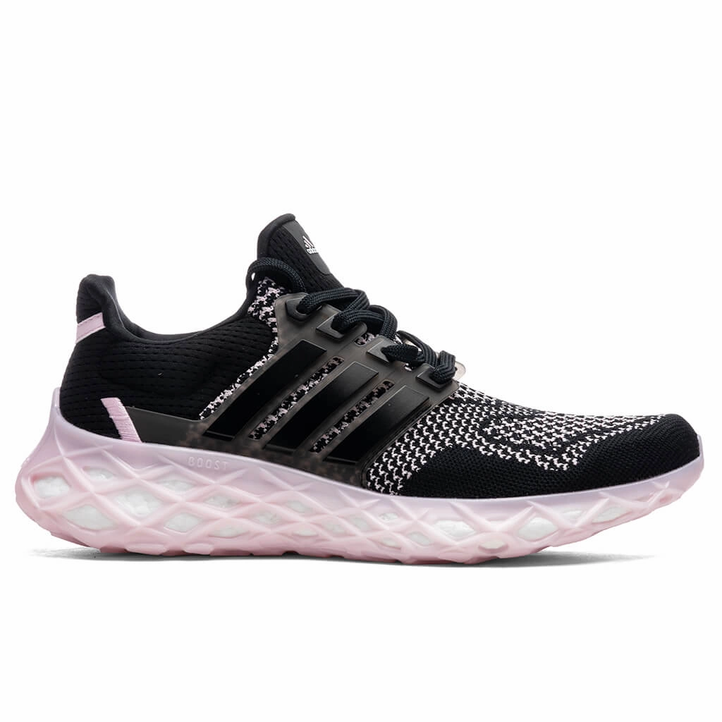 Women's Ultraboost Web DNA - Core Black/Clear Pink Classic Adidas sneakers with timeless style
