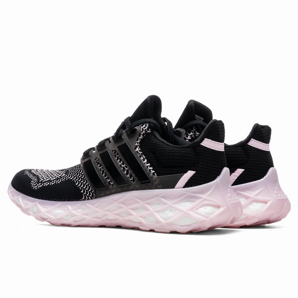 Women's Ultraboost Web DNA - Core Black/Clear Pink Adidas Classic Street Sneakers