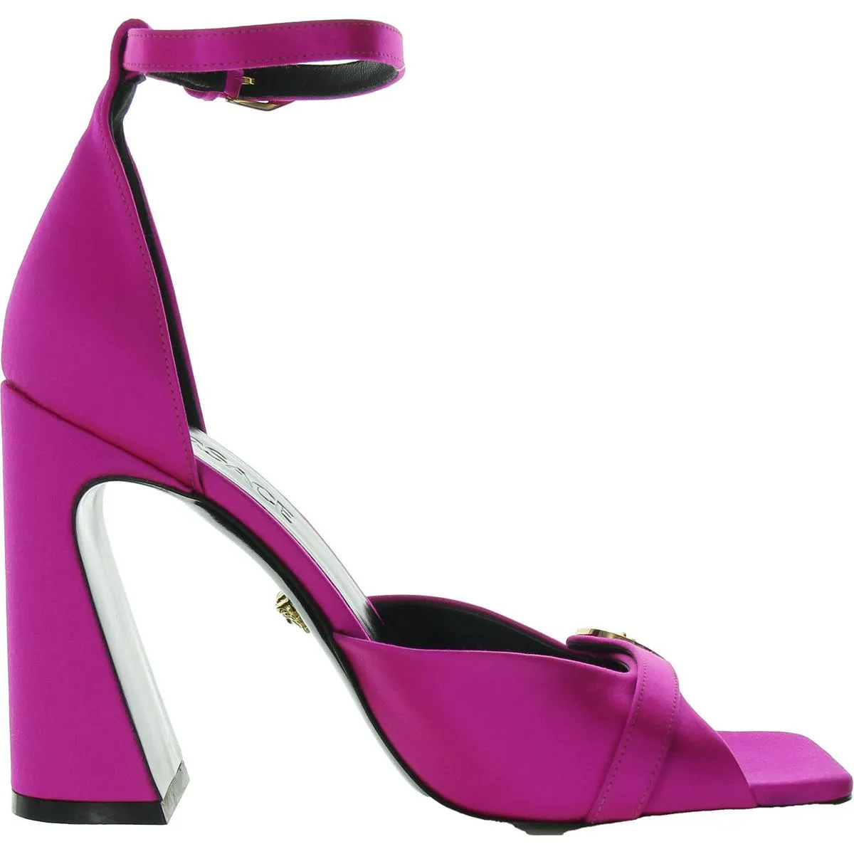 Womens Adjustable Square Toe Block Heel