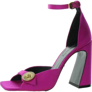Womens Adjustable Square Toe Block Heel